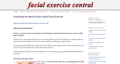 Desktop Screenshot of facialexercisecentral.com