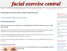 Tablet Screenshot of facialexercisecentral.com